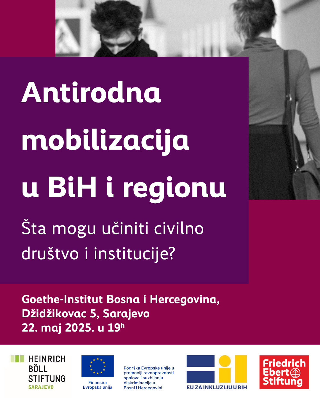 Panel diskusija: Antirodna mobilizacija u BiH i regionu – Šta mogu učiniti civilno društvo i institucije?